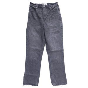 Abercrombie and Fitch Gray 90s Ultra High Rise Straight Jean